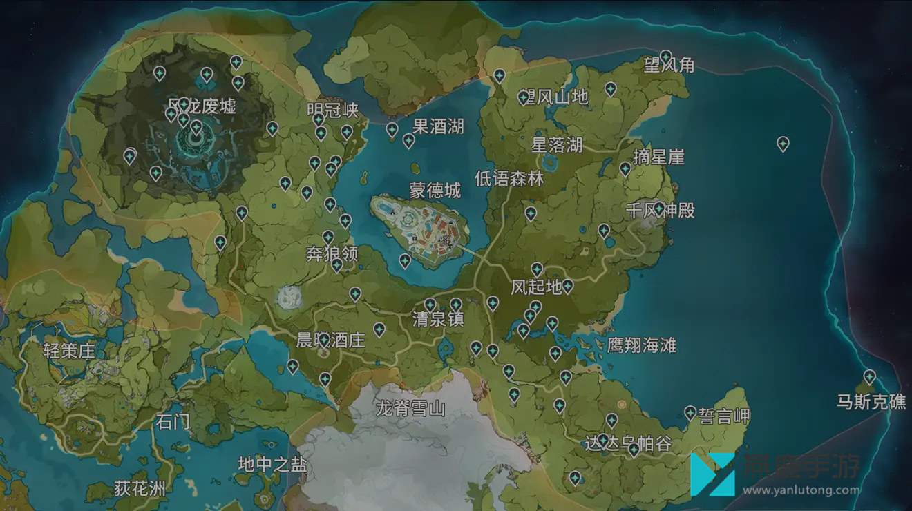 原神风神瞳位置汇总