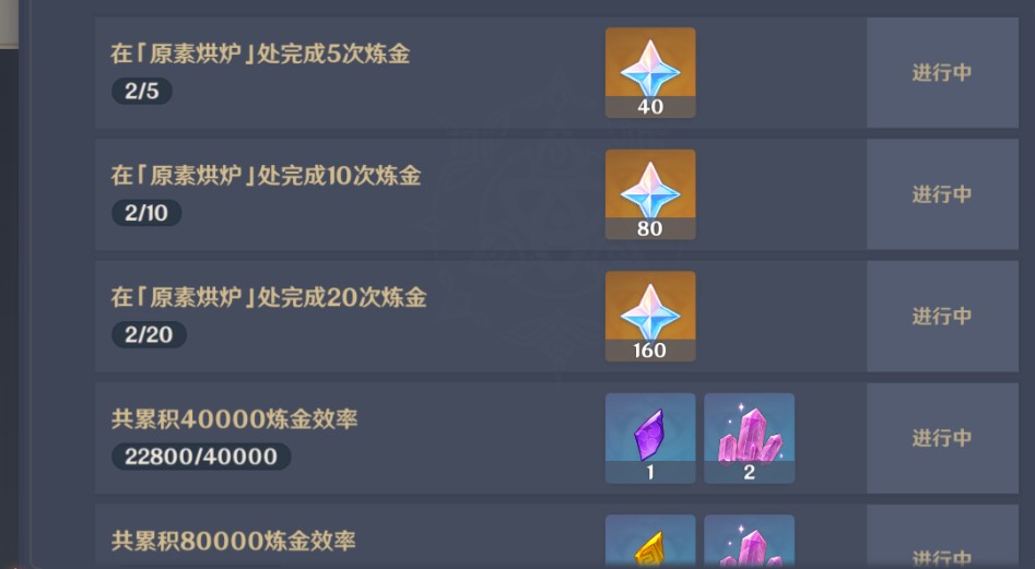 原神炼金手册达成攻略