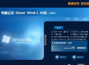 电脑公司win8 64系统