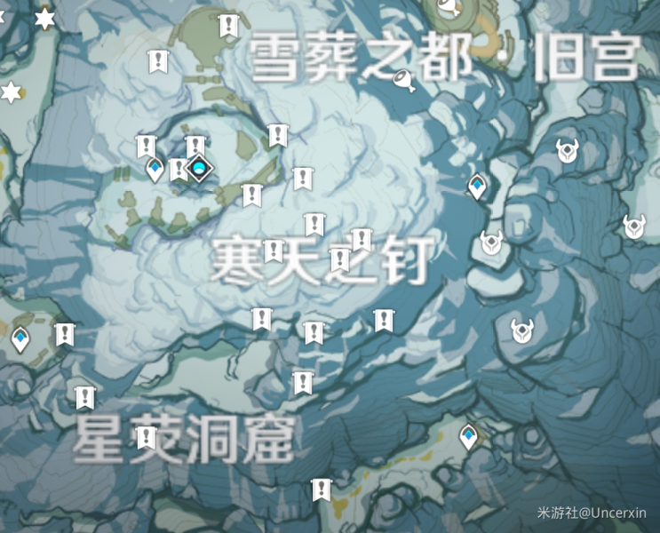 原神星荧洞窟绯红玉髓位置