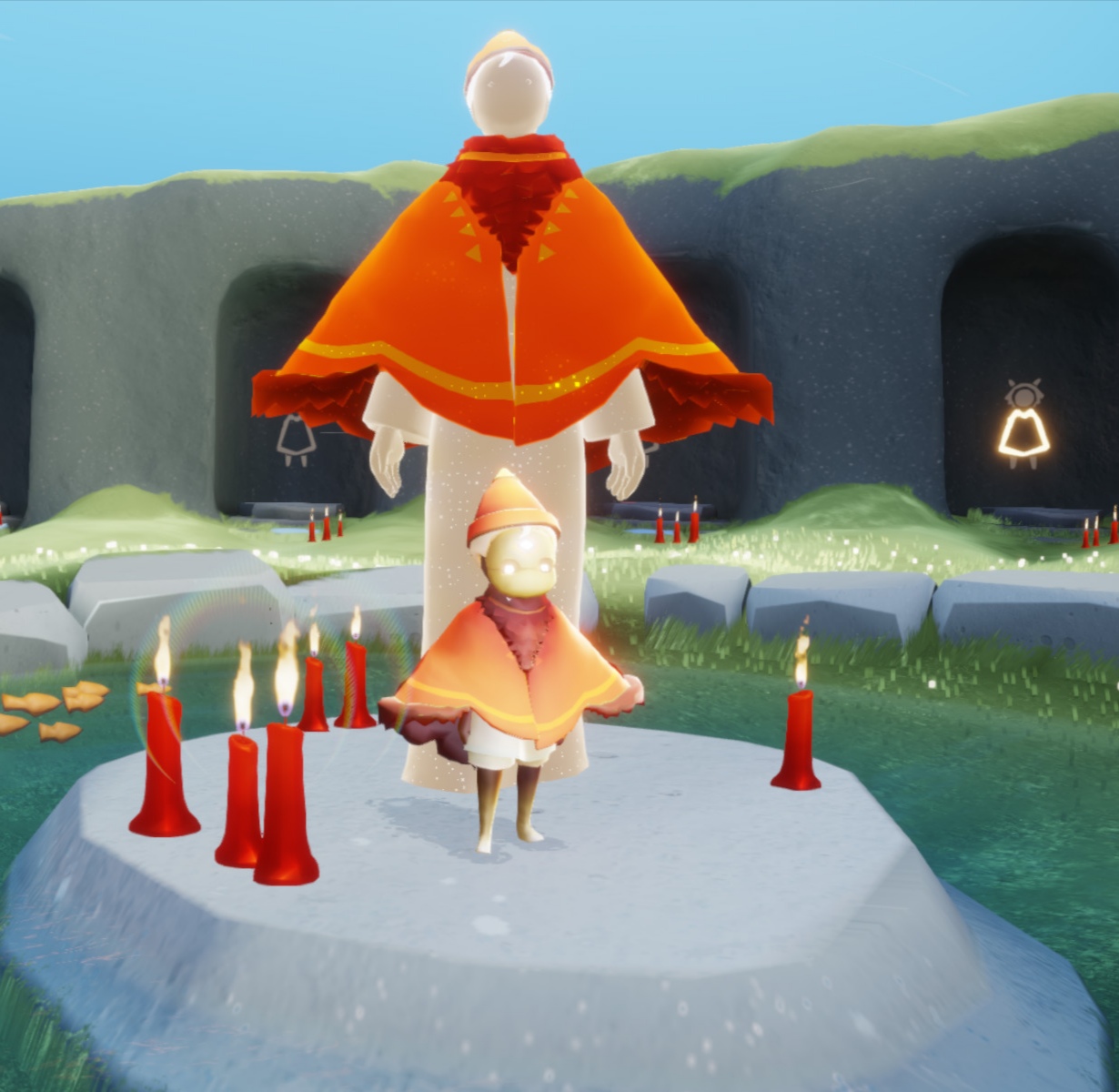 光遇红绒斗篷图片