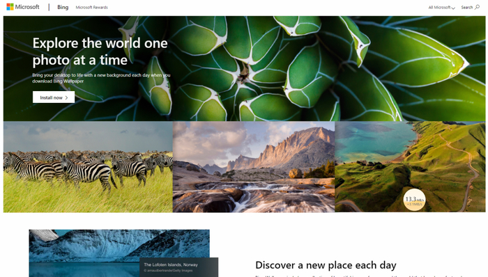 Bing Wallpaper下载 Bing Wallpaper 微软壁纸 下载安装 燕鹿手游网