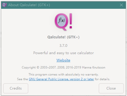 instaling Qalculate! 4.8.1 Rev 2